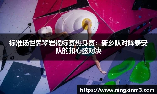 标准场世界攀岩锦标赛热身赛：新乡队对阵泰安队的扣心弦对决